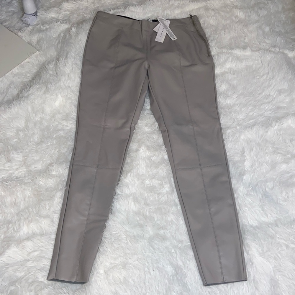 ASOS Topshop NWT skinny faux leather pants size 10 grey